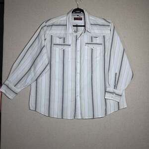 Canyon Guide Outfitters Shirt Mens Large Long Sleeve Pearl Snap Brown Plaid